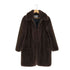 マンゴー MNG CASUAL FAUX FUR フェイクファー ボタンレスコート レディース EUR:S / USA:XS