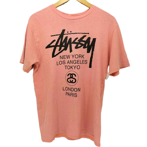 ステューシー Stussy ワールドツアープリント クルーネックTシャツ メンズ import:L