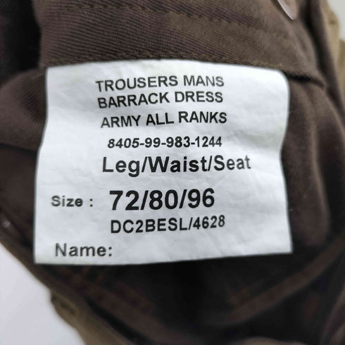 イギリス軍 BARRACK DRESS メンズ 72/80/96