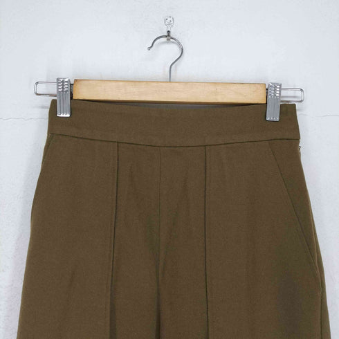 トゥモローランドマカフィー tomorrowland macphee ウールフラノ ストレートカーゴパンツ レディース 32