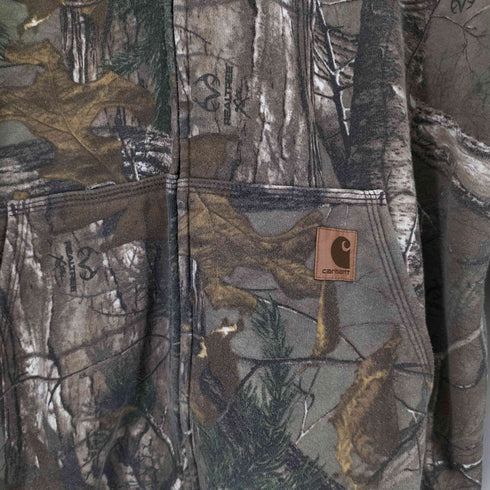 カーハート Carhartt 00S メキシコ製 ツリーカモ ジップアップ パーカー メンズ JPN:M