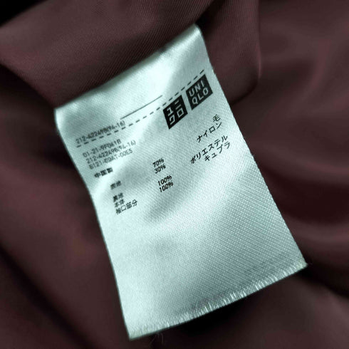 ユニクロイネスドラフレサンジュ UNIQLO INES DE LA FRESSANGE ヘリンボーン チェスターコート レディース JPN:L