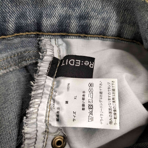 リエディ Re:EDIT ×KIE バックゴムカーブデニムパンツ レディース JPN:XL