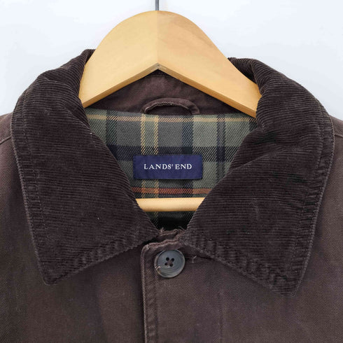 ランズエンド LANDS END 裏地チェック ハンティングカバーオール メンズ