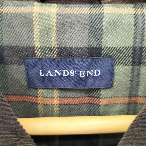 ランズエンド LANDS END 裏地チェック ハンティングカバーオール メンズ