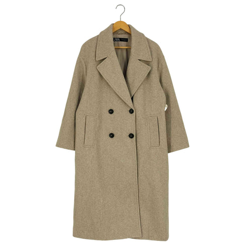 ザラ ZARA ソフト オーバーサイズ チェスターコート レディース import:M