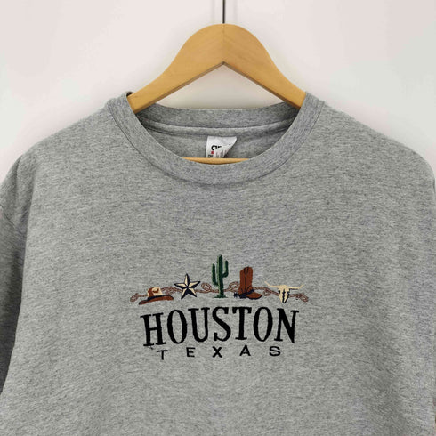 アンビル Anvil USA製 刺繍クルーネックTシャツ メンズ import:L