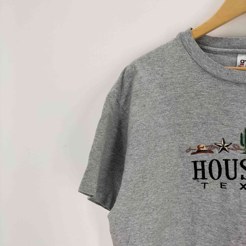 アンビル Anvil USA製 刺繍クルーネックTシャツ メンズ import:L