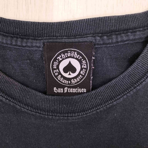 スラッシャー THRASHER ロゴプリントクルーネックTシャツ メンズ