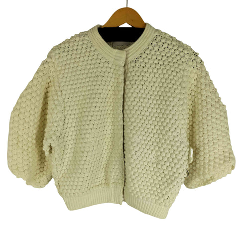 クラネ CLANE 23ss 3D DOT HALF SLEEVE KNIT CARDIGAN ハーフスリーブ ニット カーディガン レディース JPN:2