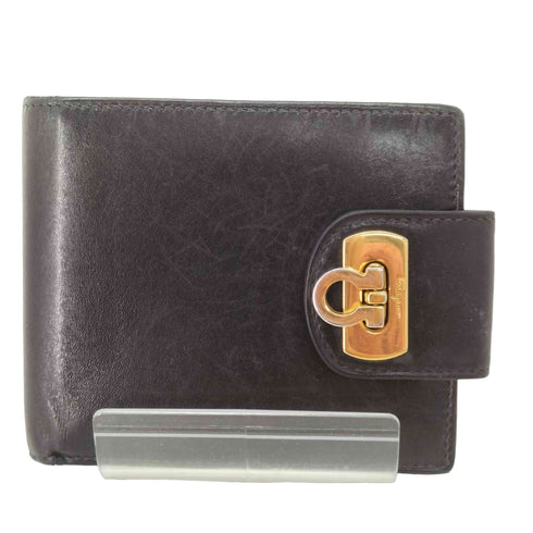 サルヴァトーレフェラガモ Salvatore Ferragamo レザー二つ折り財布 レディース