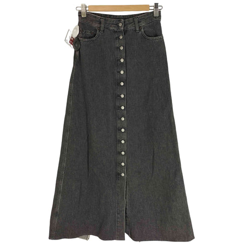 エムエムシックスメゾンマルジェラ MM6 Maison Margiela 19SS フロントボタンデザインデニムスカート レディース FR:36