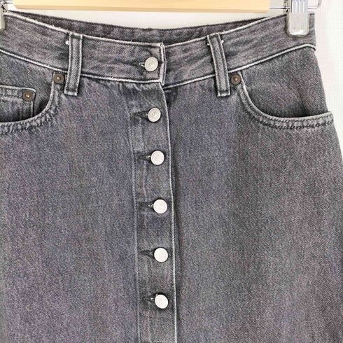 エムエムシックスメゾンマルジェラ MM6 Maison Margiela 19SS フロントボタンデザインデニムスカート レディース FR:36