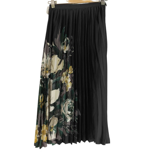 クラネ CLANE PAINTINGFLOWERPLEATSSKIRT ペインティングフラワーモチーフスカート レディース JPN:1