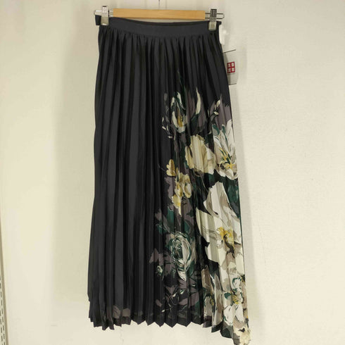 クラネ CLANE PAINTINGFLOWERPLEATSSKIRT ペインティングフラワーモチーフスカート レディース JPN:1
