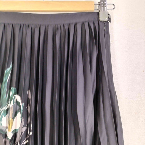 クラネ CLANE PAINTINGFLOWERPLEATSSKIRT ペインティングフラワーモチーフスカート レディース JPN:1