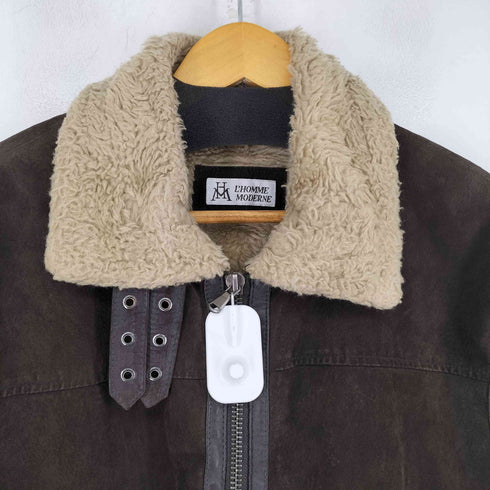 L′HOMME MODARNE ムートンジャケット メンズ