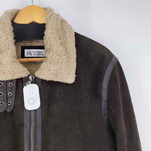 L′HOMME MODARNE ムートンジャケット メンズ