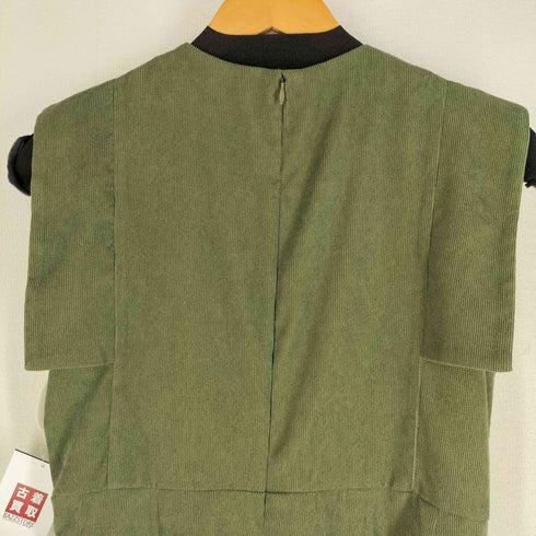 クラネ CLANE SQUARE SLEEVE ALL IN ONE モスグリーン レディース 1