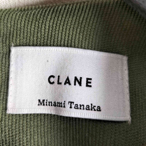 クラネ CLANE SQUARE SLEEVE ALL IN ONE モスグリーン レディース 1