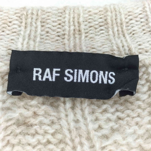 ラフシモンズ RAF SIMONS 19AW NOMOPHOBIC NEOPHOBIC フロントプリントケーブルニット メンズ JPN:XS