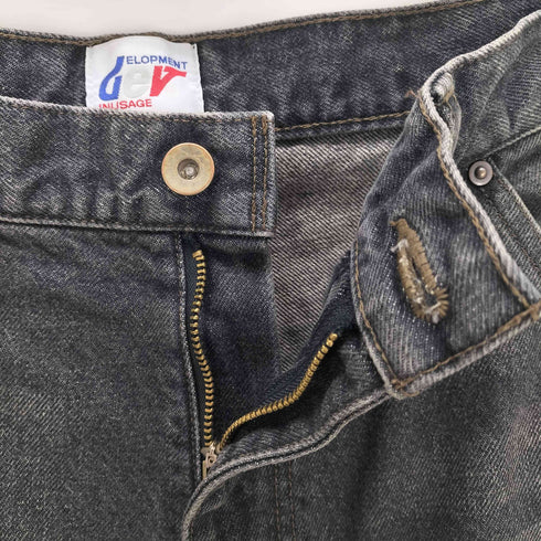 ディベロップメントインアスエイジ DEVINUSAGE WORK DENIM PANTS XXX1 BLACK メンズ JPN:S