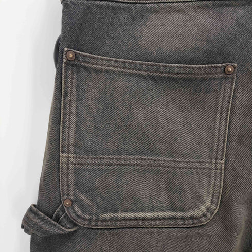 ディベロップメントインアスエイジ DEVINUSAGE WORK DENIM PANTS XXX1 BLACK メンズ JPN:S