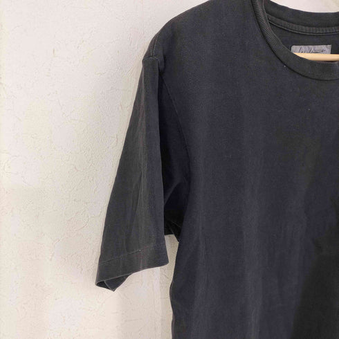 ヨウジヤマモトプールオム Yohji Yamamoto POUR HOMME 00SS アジアの不良期 クルーネックTシャツ 無地 袖裾シングル ピスネーム メンズ JPN:3