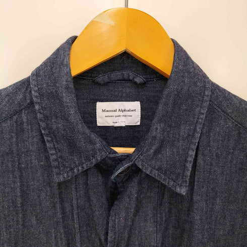 マニュアルアルファベット MANUAL ALPHABET 6oz DENIM SHT COAT 6オンスデニムシャツコート メンズ JPN:1
