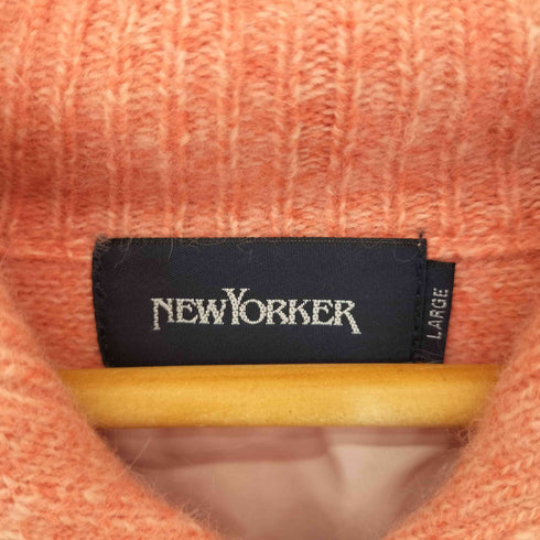 ニューヨーカー NEWYORKER アーガイルジップニット メンズ import:L
