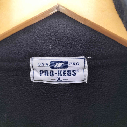 プロケッズ PRO-Keds 刺繍ロゴ ジップアップフリースジャケット メンズ 3L