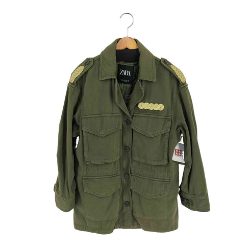ザラ ZARA キルトライナー ミリタリージャケット レディース import:XS