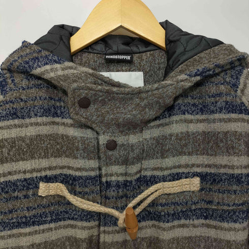 ホワイトマウンテニアリング WHITE MOUNTAINEERING ボーダー ダッフルコート メンズ JPN:L