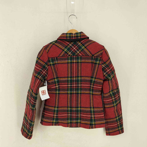 バーバリーブルーレーベル BURBERRY BLUE LABEL タータンチェック リバーシブル 中綿ジャケット レディース JPN:38