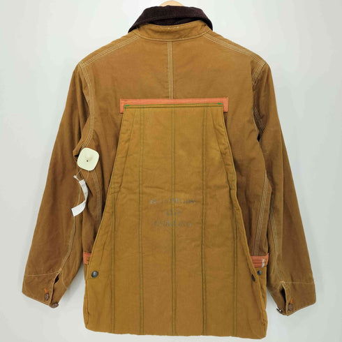 サスクワァッチファブリックス SASQUATCHfabrix. 12AW 裏地レオパード ドッキングワークシャツジャケット メンズ JPN:M