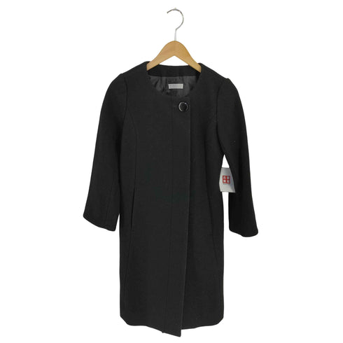 バーニーズニューヨーク BARNEYS NEWYORK ウール ノーカラーコート レディース JPN:36