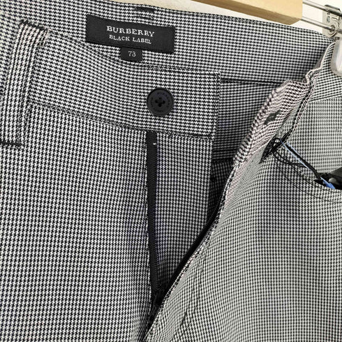 バーバリーブラックレーベル BURBERRY BLACK LABEL 千鳥格子 ストレートパンツ メンズ 73