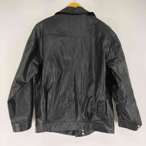 DASHAYU フェイクレザーライダースジャケット レディース JPN:XL