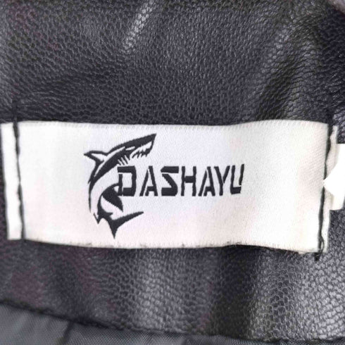 DASHAYU フェイクレザーライダースジャケット レディース JPN:XL