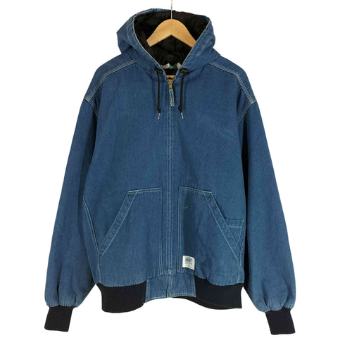 リバティオーバーオールズ LIBERTY OVERALLS 裏地キルティング デニムアクティブジャケット フーデッドジャケット メンズ import:XL