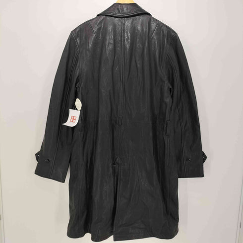 dress hippy レザー ダブル チェスターコート メンズ import:M