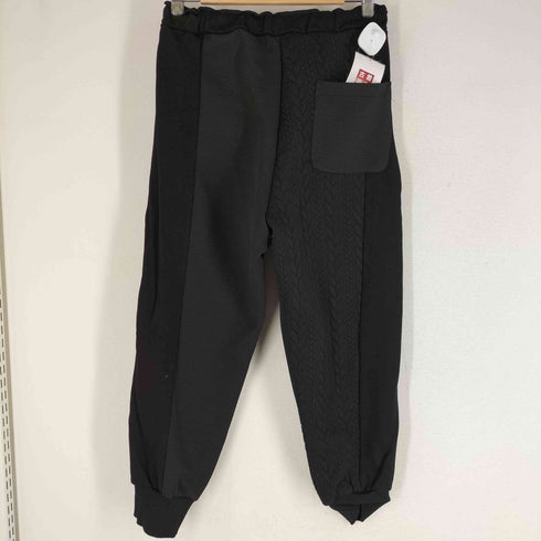 イアパピヨネ ear PAPILLONNER SUM1 STYLE 膨れジャカード切り替えスウェットパンツ レディース FREE