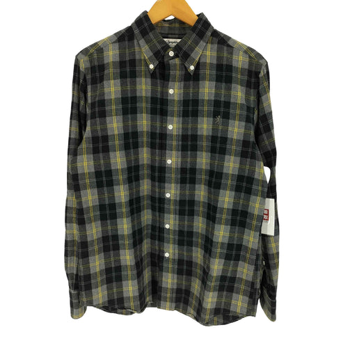 ジムフレックス GYMPHLEX 20AW L/S BD VIYELLA CHECK SHIRT ビエラ起毛 ボタンダウンチェックシャツ メンズ import:M