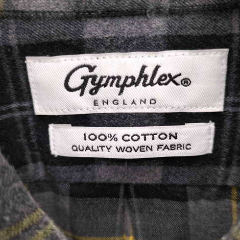 ジムフレックス GYMPHLEX 20AW L/S BD VIYELLA CHECK SHIRT ビエラ起毛 ボタンダウンチェックシャツ メンズ import:M