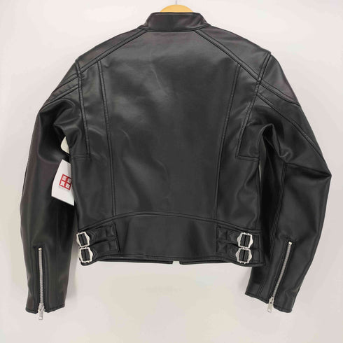 ビューティフルピープル beautiful people フェイクレザー シングル ライダース ジャケット ブルゾン レディース JPN:L