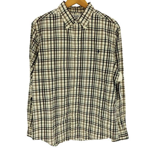 ジムフレックス GYMPHLEX 20AW L/S BD VIYELLA CHECK SHIRT ビエラ起毛 ボタンダウンチェックシャツ メンズ import:L