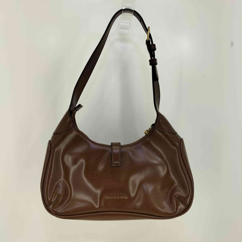 チャールズキース CHARLES & KEITH メタリックアクセント ホーボーバッグ レディース