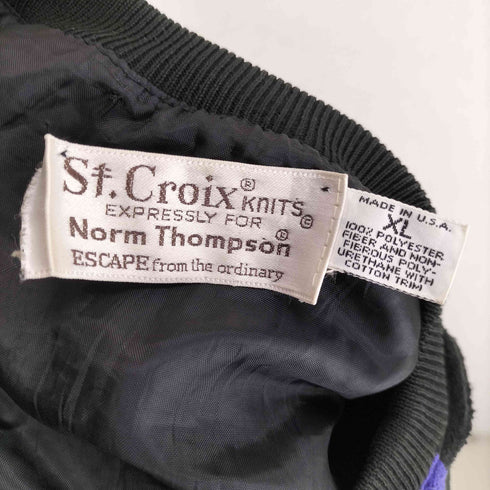 ST.CROIX KNITS USA製 マルチカラーピステ メンズ JPN:XL