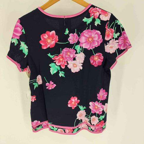 レオナール LEONARD 花柄 クルーネック Tシャツ カットソー レディース FR:42
