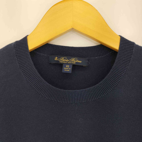 ブルックスブラザーズ BROOKS BROTHERS スーピマコットン クルーネック ショートスリーブセーター レディース import:XS
